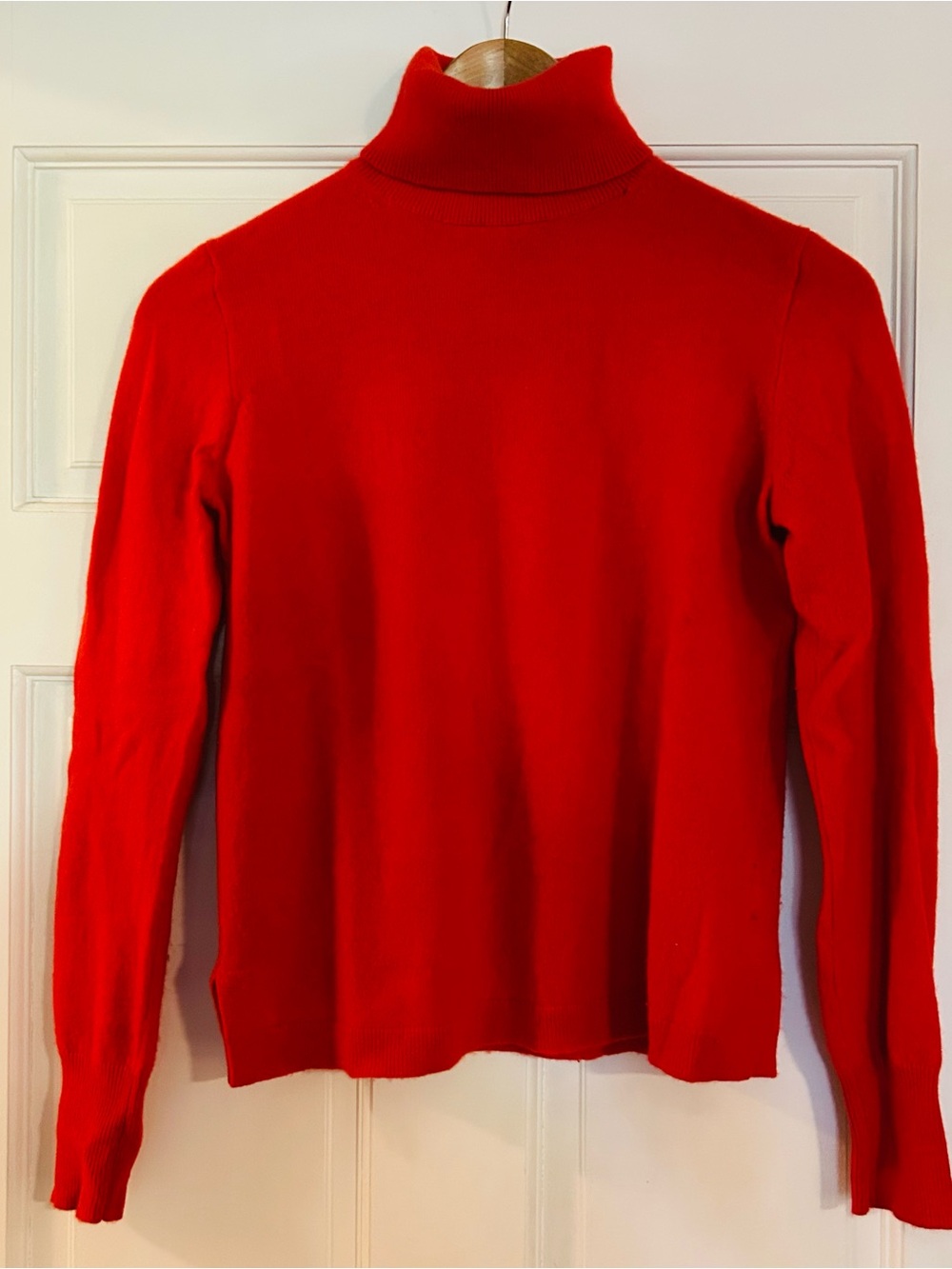 J. Crew Women's Red Turtleneck Sweater